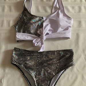Snake print swim suit